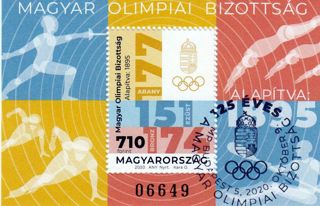 Block: 125 Jahre Oly. Komitee, gestempelt