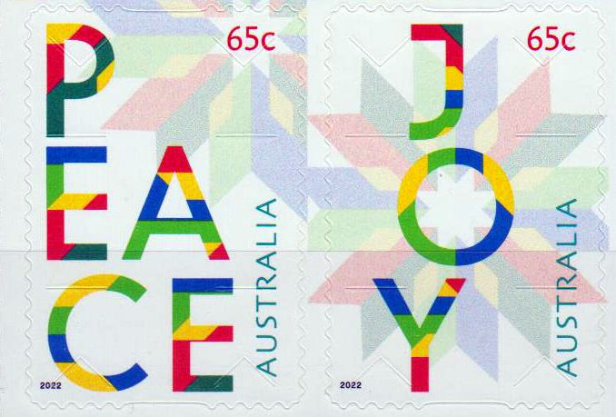 Weihnachten 2022, Peace u. Joy, sk, a.MH