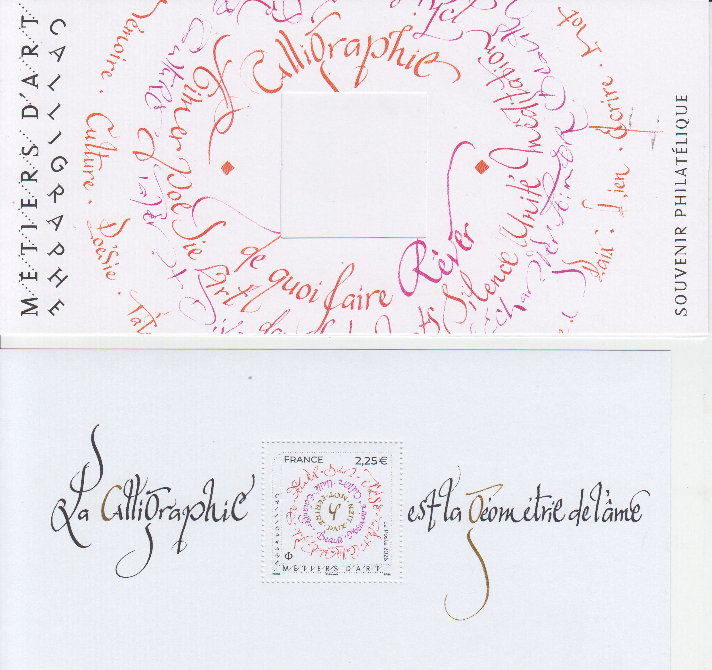 Block: Kalligraphie 2026, Souvenir Philatelic