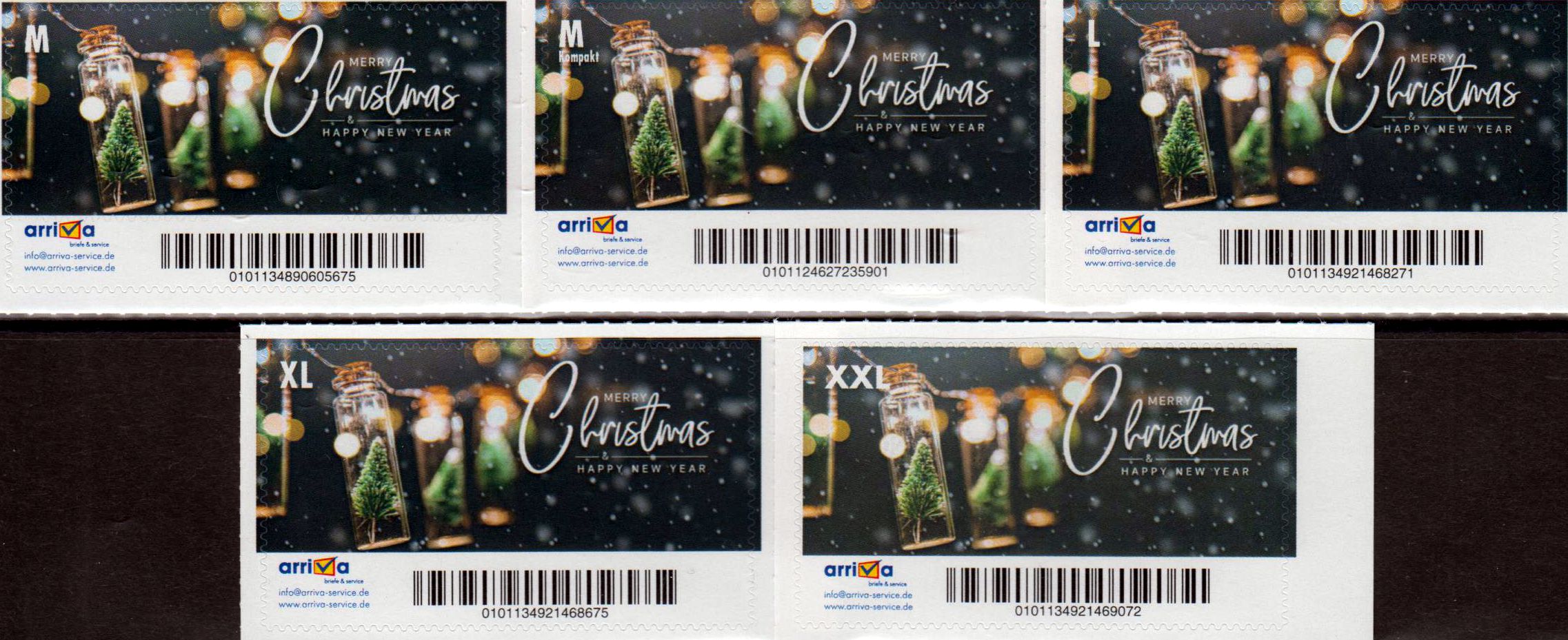 Weihnachten 2021 - Motiv 5, Geschäfts- kundenlabel, Präfix-Nr. 010113