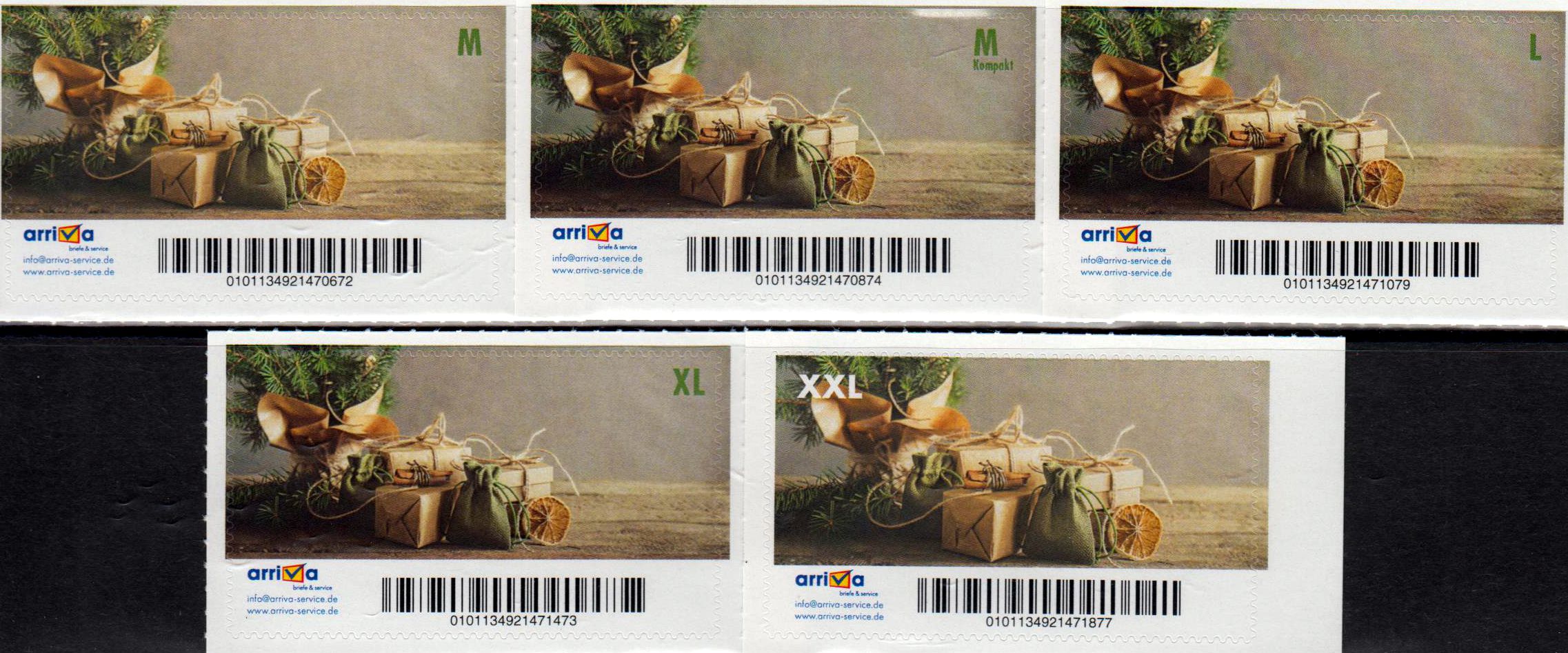 Weihnachten 2021 - Motiv 7, Geschäfts- kundenlabel, Präfix-Nr. 010113