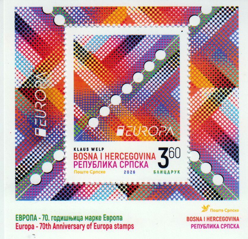 Block: Europa 2026, 70 Jahre Europa Briefmarken