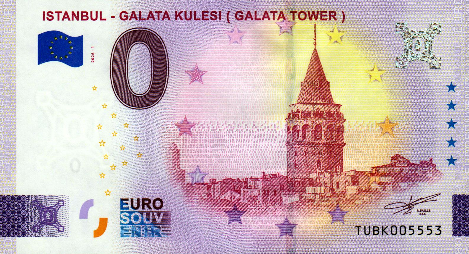 Istanbul - Galata Kulesi (Galata Tower) 2026-1 Silber