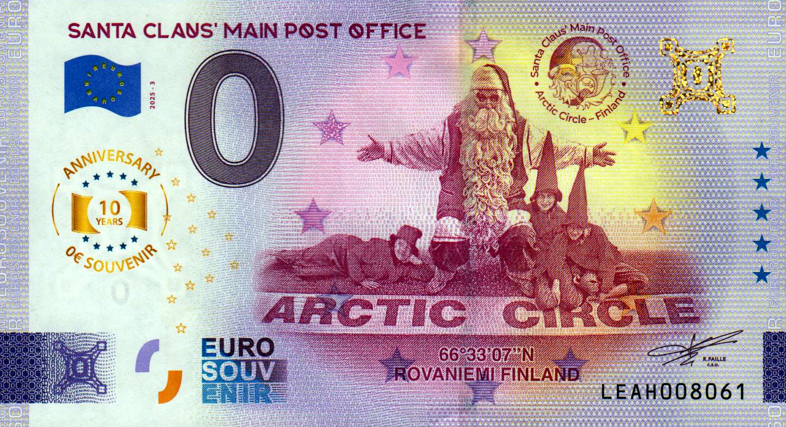 Santa Claus Main Post Office - ARCTIC CIRCLE 2025-3 Anniversary