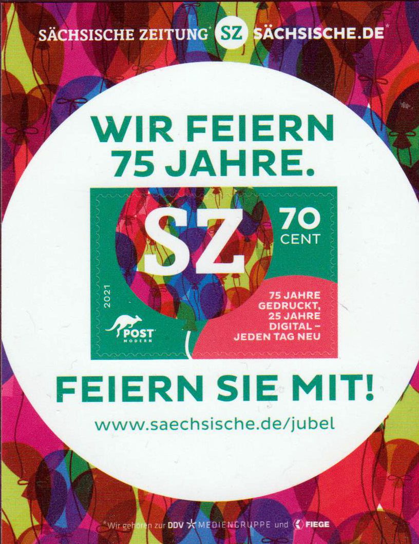 Block: 75 Jahre SZ, Sächsische Zeitung 2021