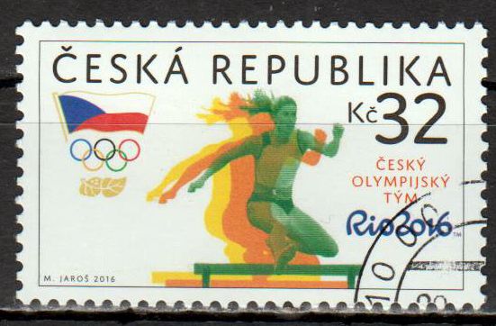 Oly. Rio 2016, Hürdenlauf, gestempelt