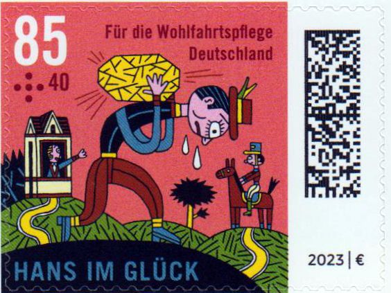 Wohlfahrtsmarke 2023, Hans im Glück sk