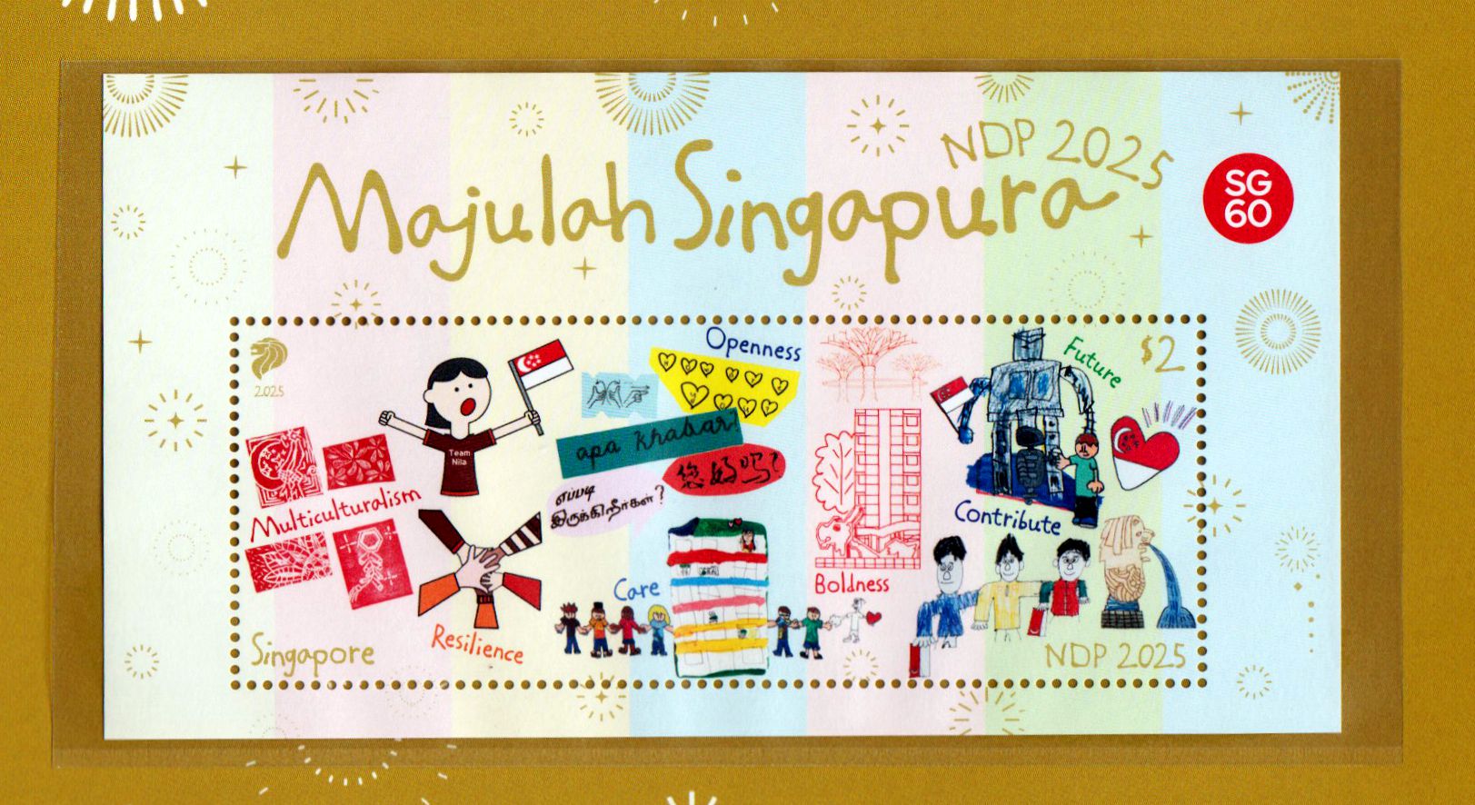Block: Nationaltag 2025, Majulah Singapura, im Folder