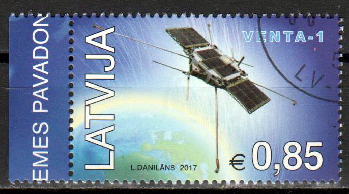 Satellit VENTA - 1 gestempelt