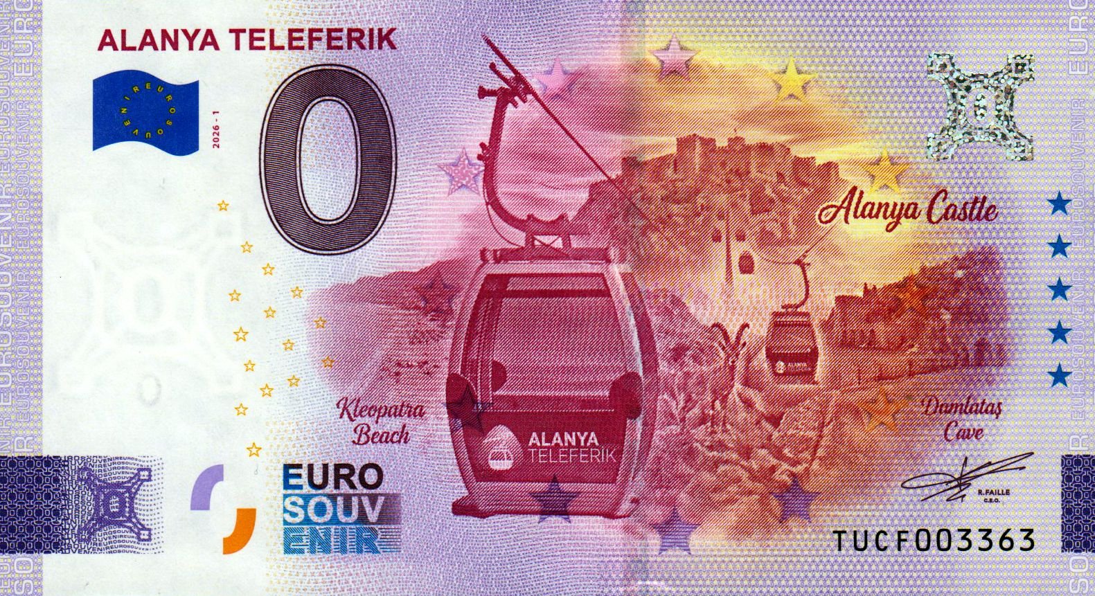 Alanya Teleferik 2026-1 Silber