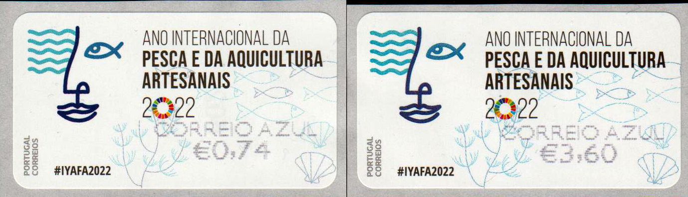 Fischzucht 2022, Untergrund Fische, Correo Azul (PT22503)