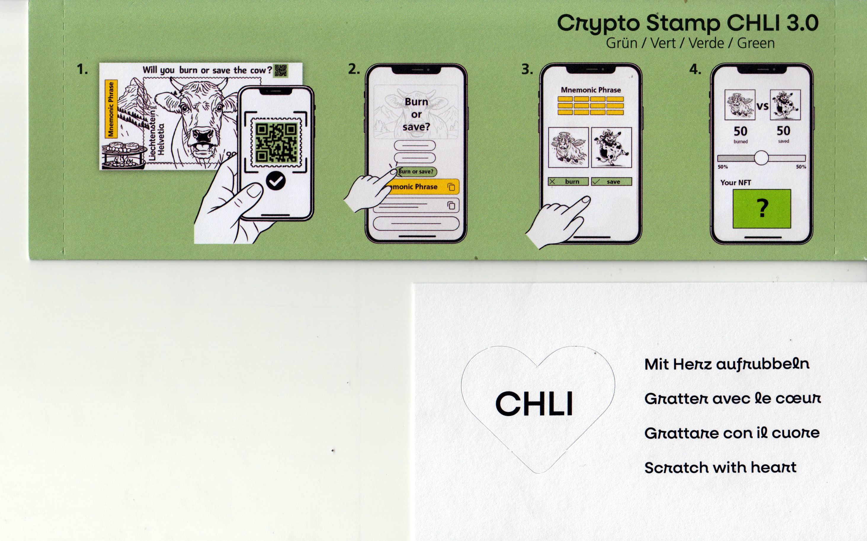 Block: Crypto CHLI 3.0 grün, 2026, Liechtenstein, GA