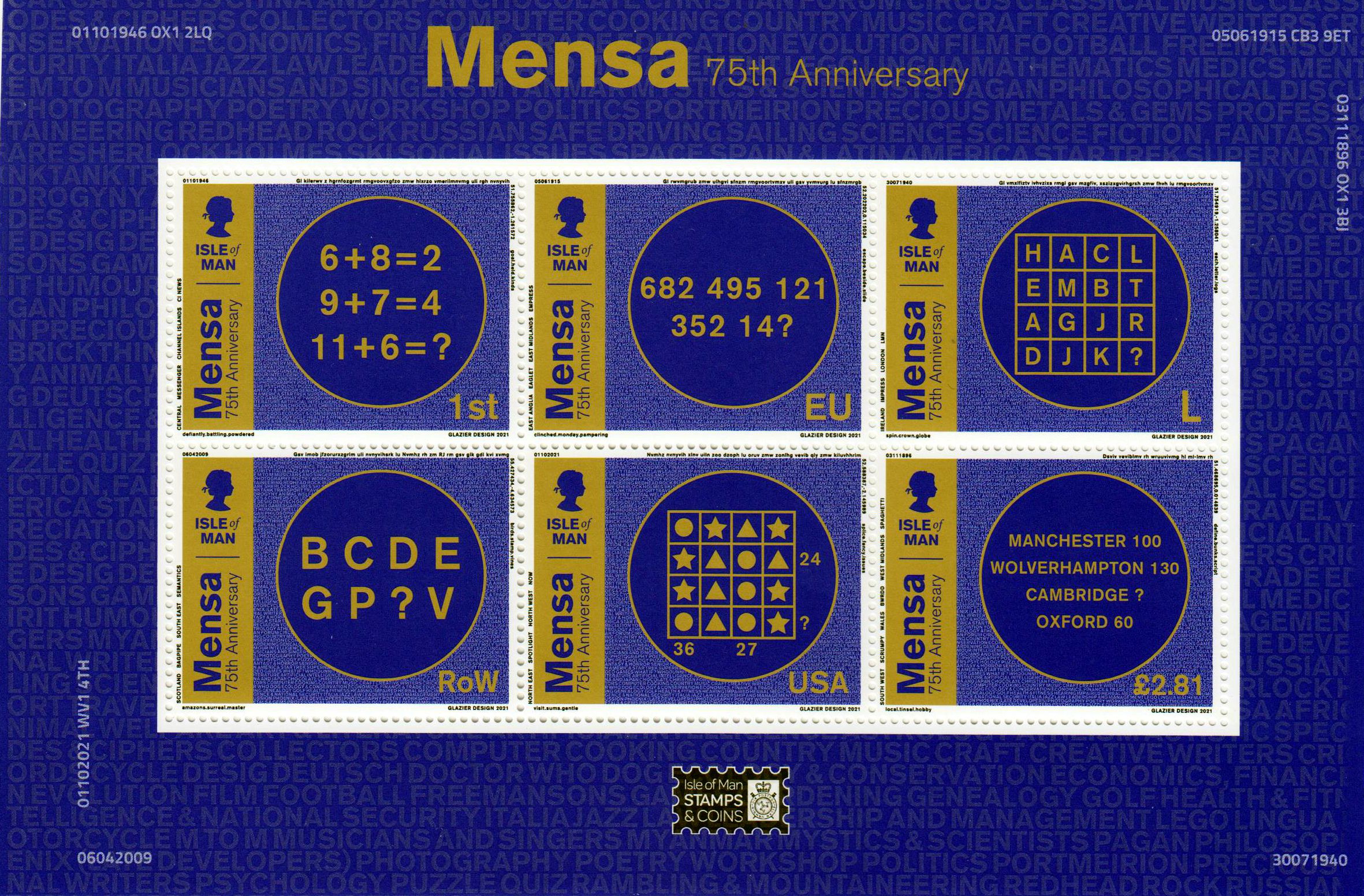 75 Jahre MENSA  2021, a. MH