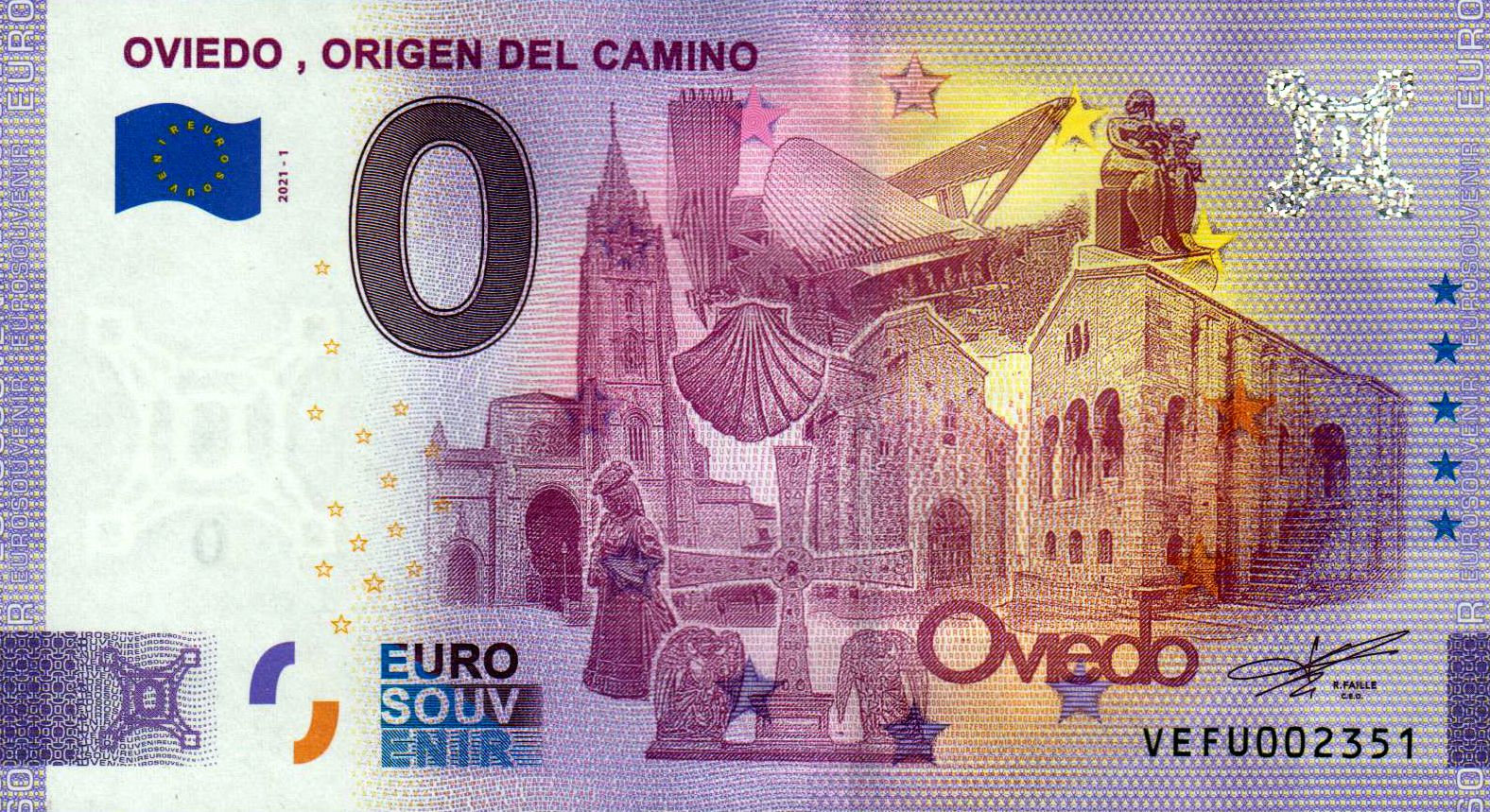 Oviedo, Origen del Camino 2021-1 Anniversary