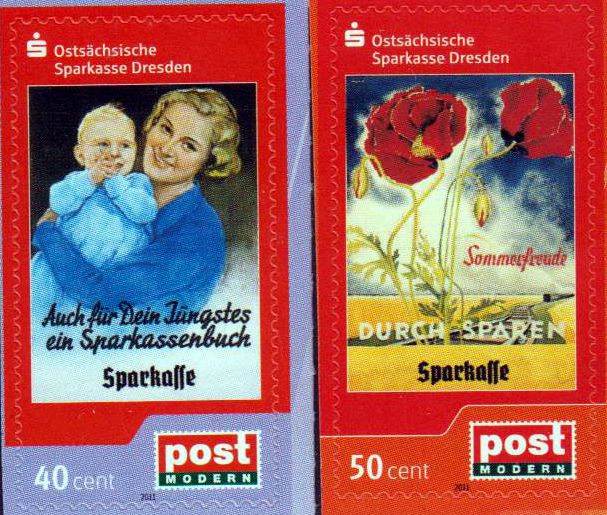 Ostsächsische Sparkasse, Nachdruck 2012 glänzende Oberfläche