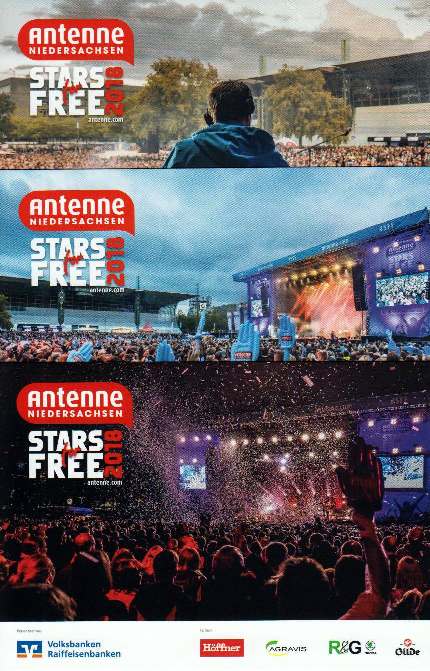 Stars for free 2018, Antenne Niedersachsen