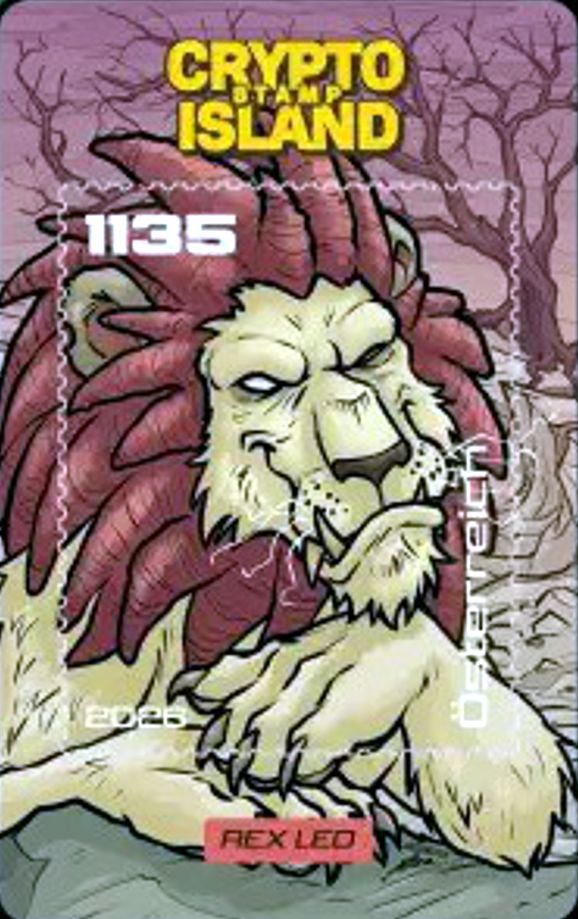 Block: Crypto Island 2026, Rex Leo, Farbe grün