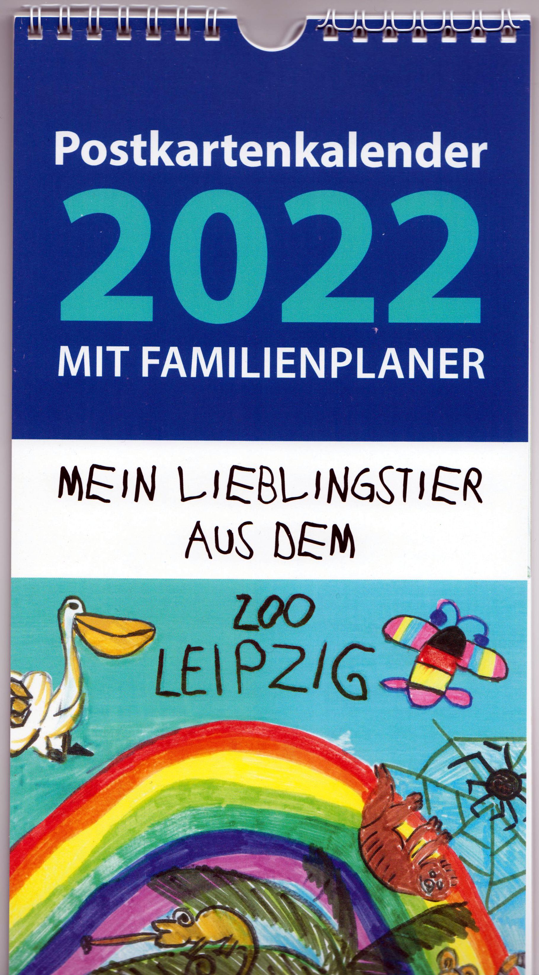 Postkarten-Kalender 2022, mit 12 einge- arbeiteten Sonderpostkarten "Lieblingstier"