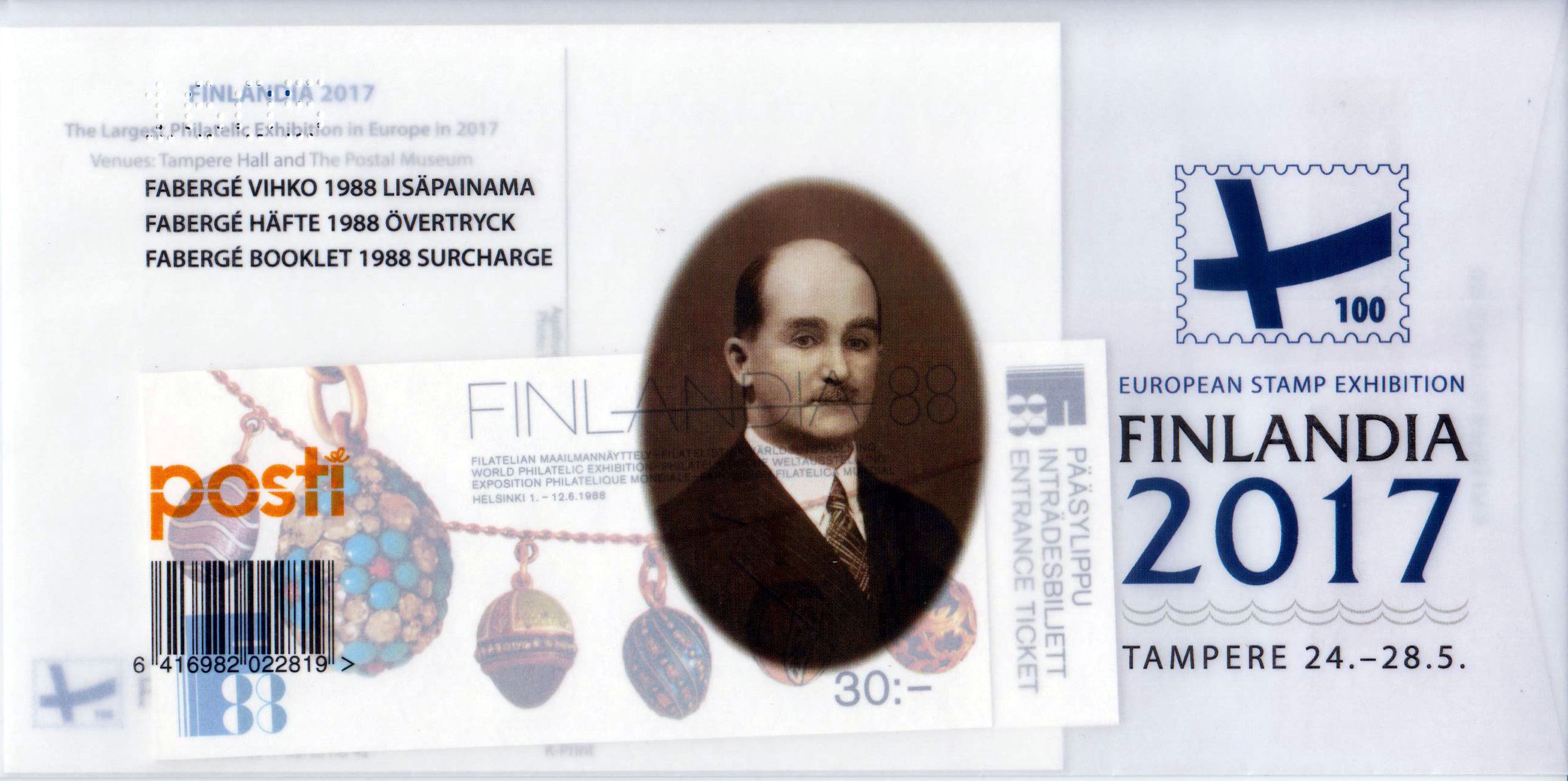 MH: ÜD Faberge, Finlandia 2017, Holo-gramm (inkl. Postkarte) SELTEN (010)