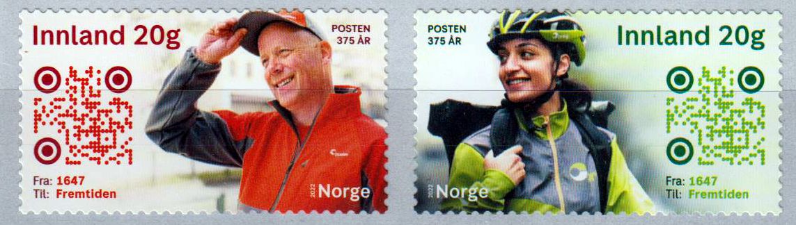 375 Jahre norwegische Post 2022, sk