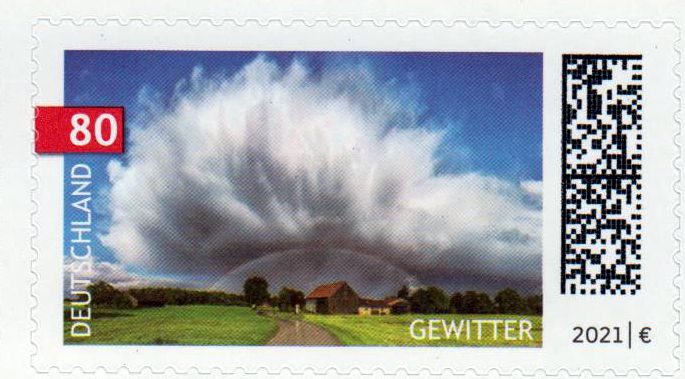 Gewitter 2021, sk auf weißer Trägerfolie