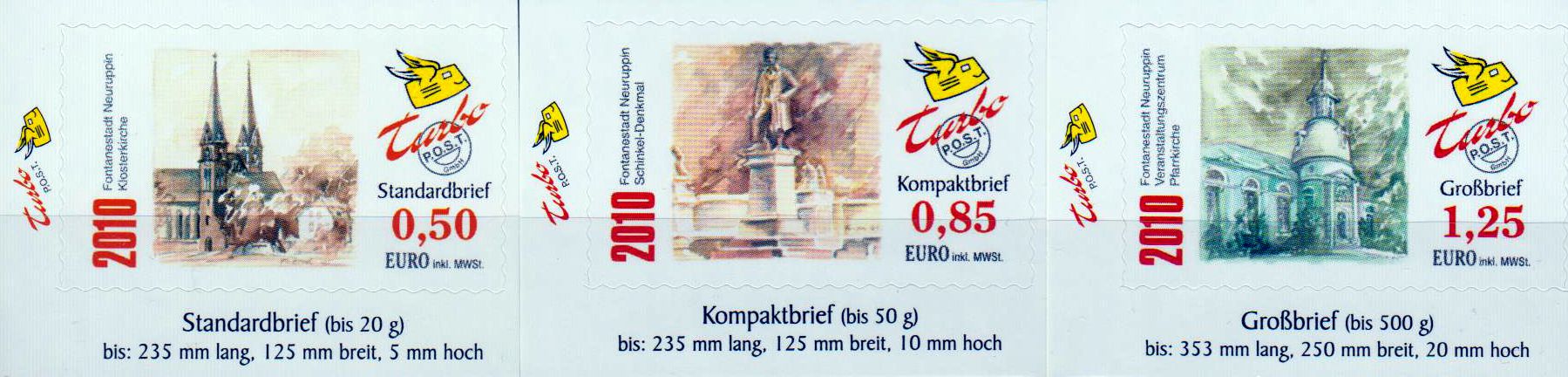 750 Jahre Neuruppin sk 2010 gestempelt