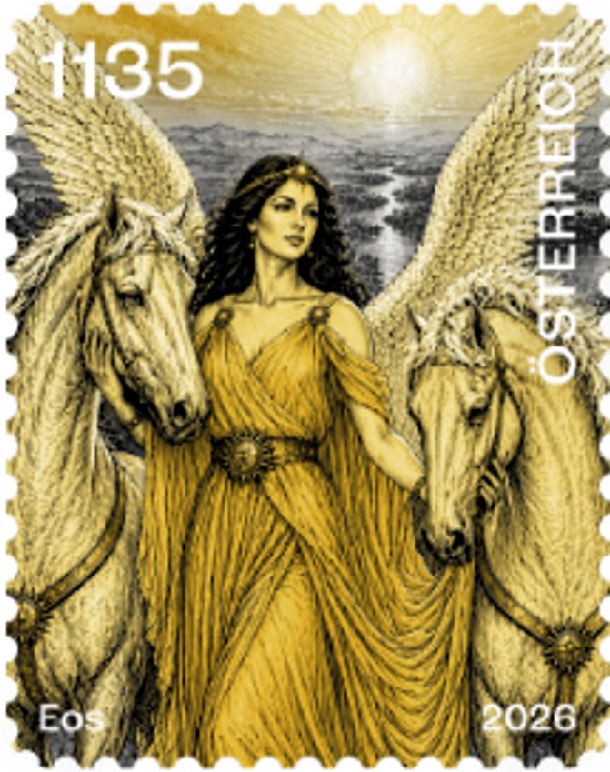Block: Crypto Stamp 2026, Eos, Farbe GELB, Hologramm