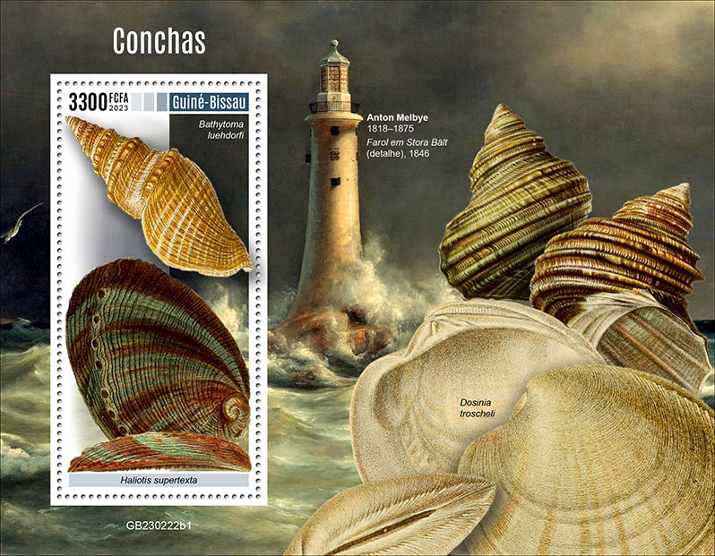 Block: Muscheln I 2023, Leuchtturm