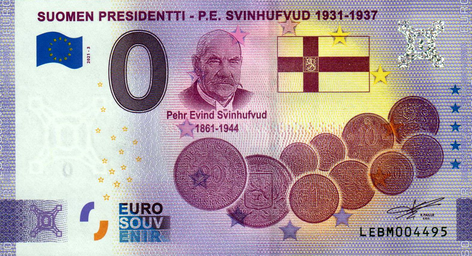 Suomen Presidentti - P. E. Svinhufvud 2021-3 Anniversary