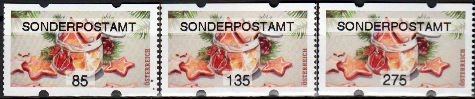 Weihnachten 2020, Gebäck mit Aufdruck "Sonderpostamt"