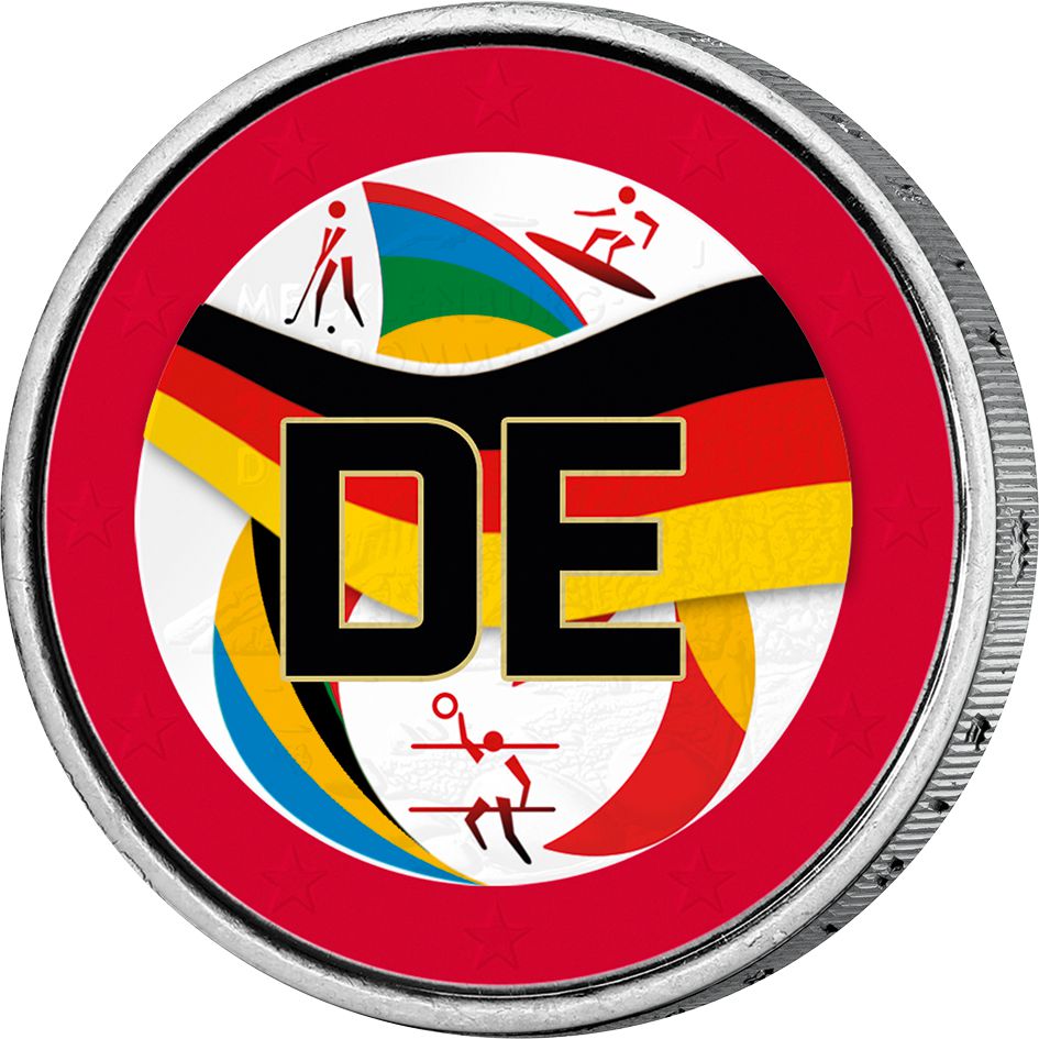 2 Euro SET "Olympische Spiele 2024, Team DE" inkl. edler Münzbox!