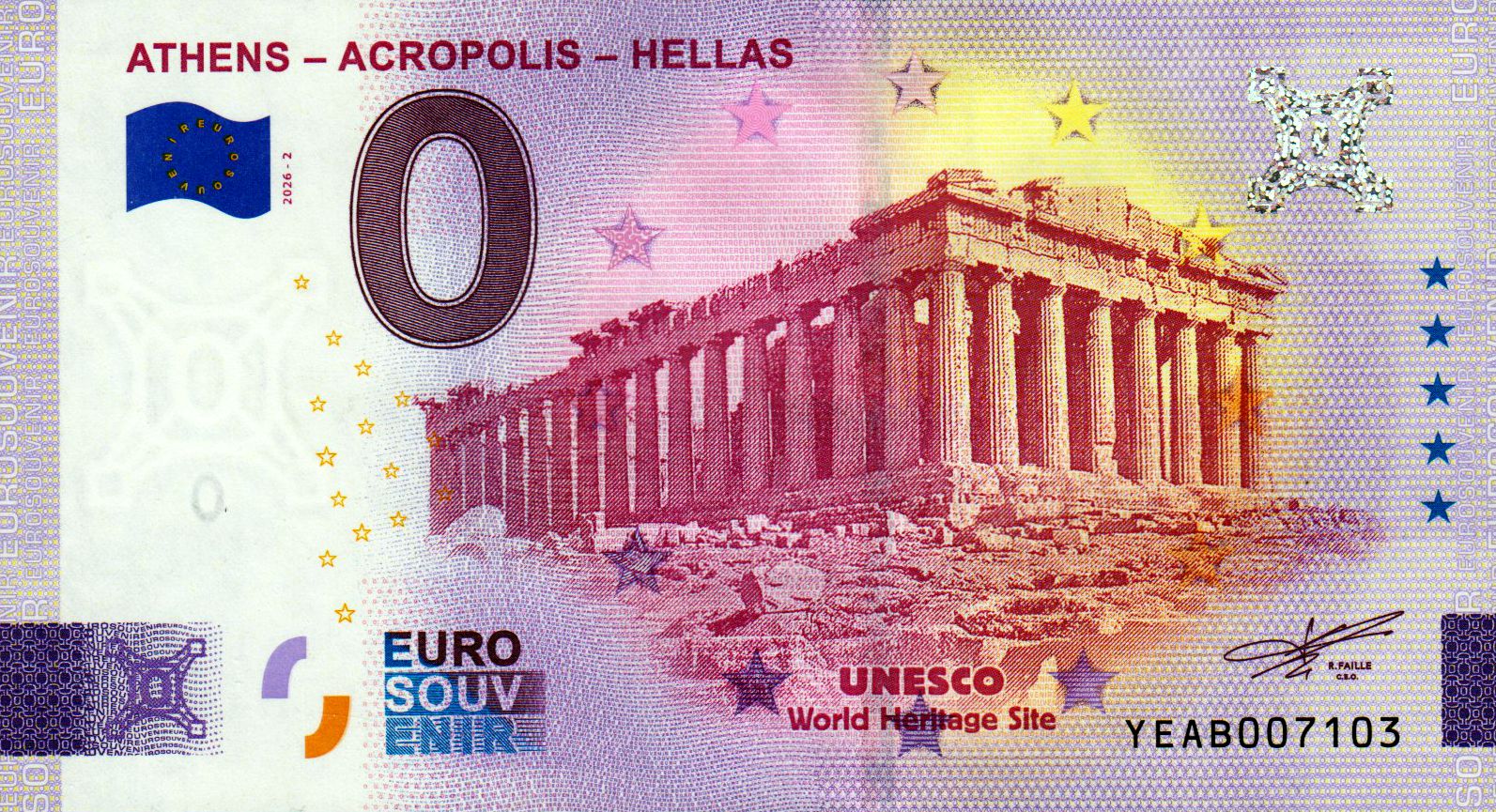 Athens - Acropolis - Hellas 2026-2 Silber