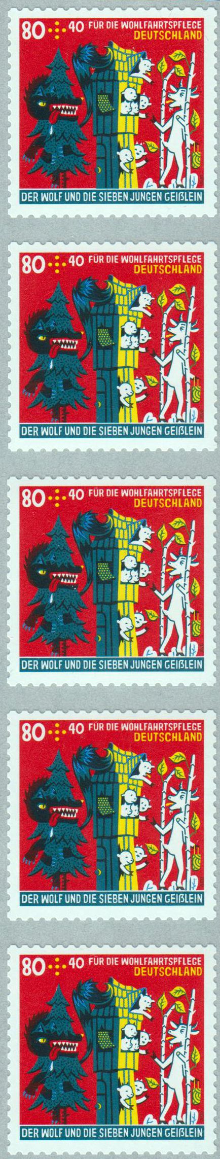 Wofa 2020, Die Sieben Geißlein, sk als 5er-Streifen