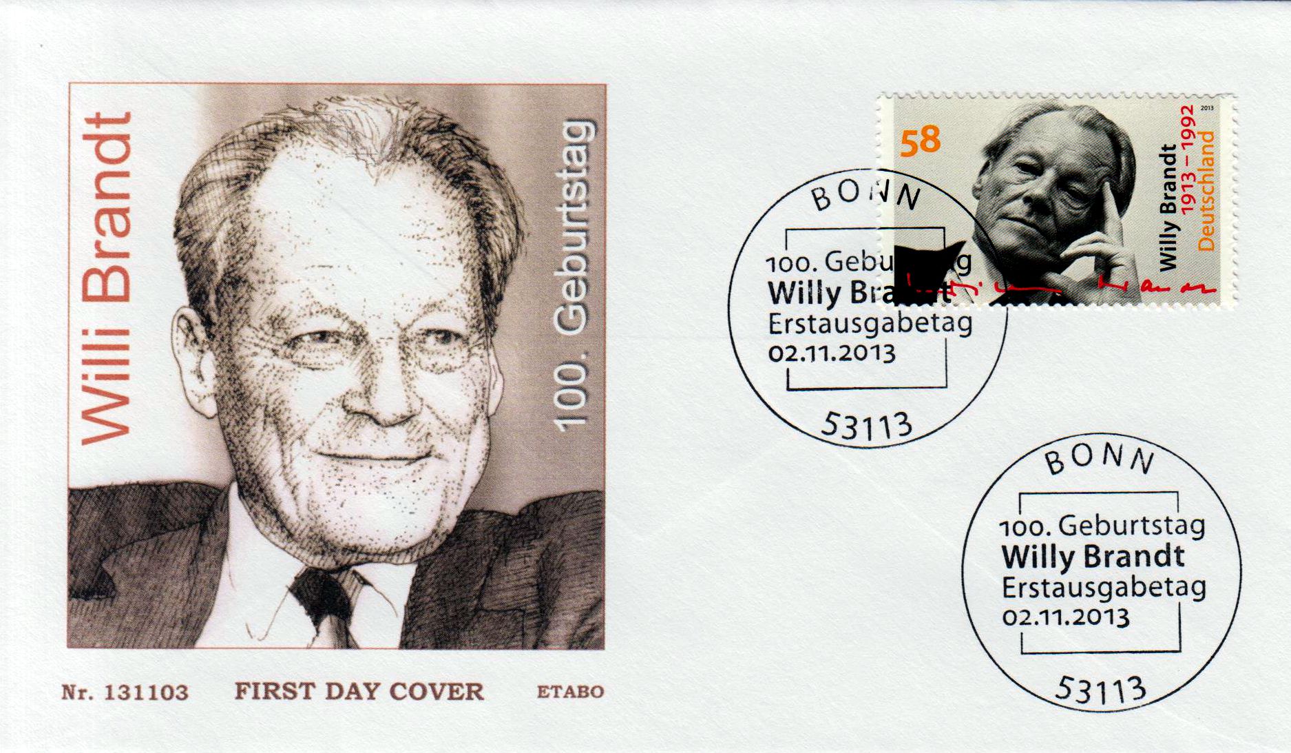 100. Geburtstag Willy Brandt 2013