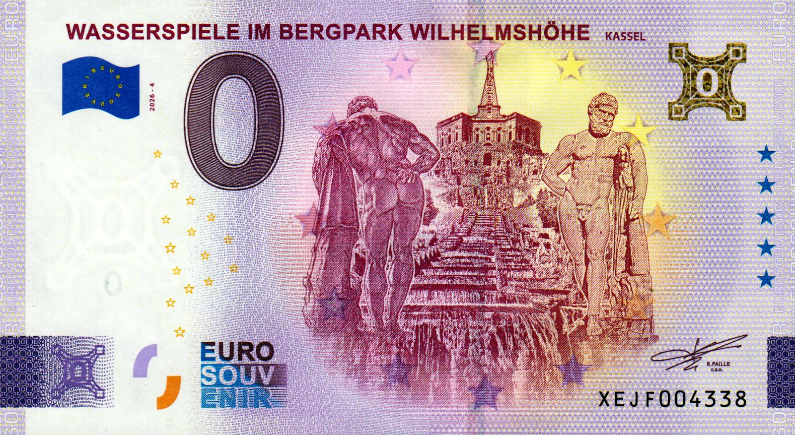 Wasserspiele im Bergpark Wilhelmshöhe Kassel 2026-4, Gold
