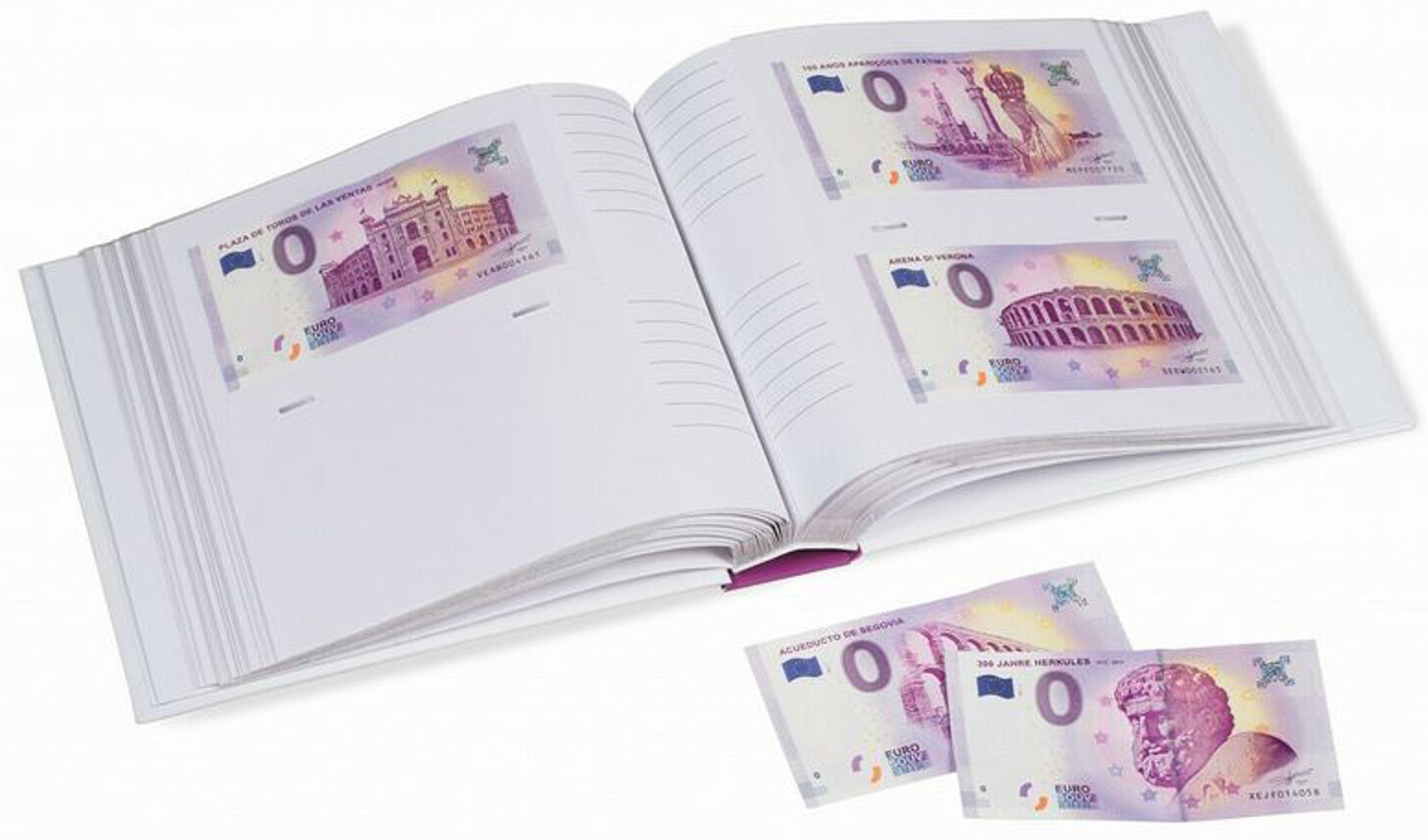 Leuchtturm 0 Euro Album für 200 "Euro Souvenir"-Banknoten