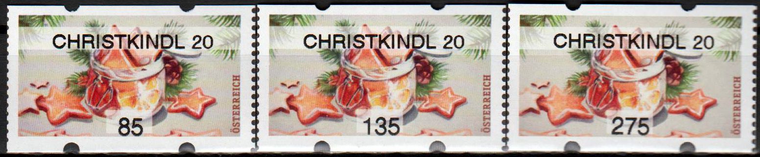 Weihnachten 2020, Gebäck mit Aufdruck "Christkindl 20"