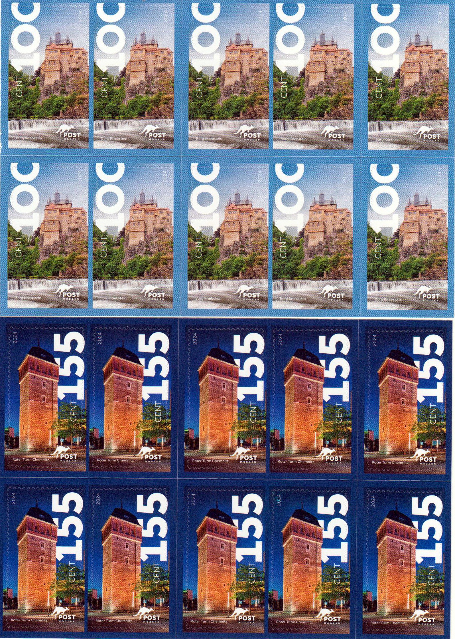 Burg Kriebstein und Roter Turm Chemnitz 2024