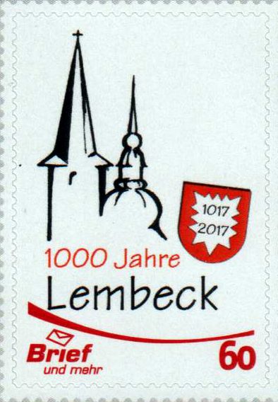 1000 Jahre Lembeck 2017, gestempelt