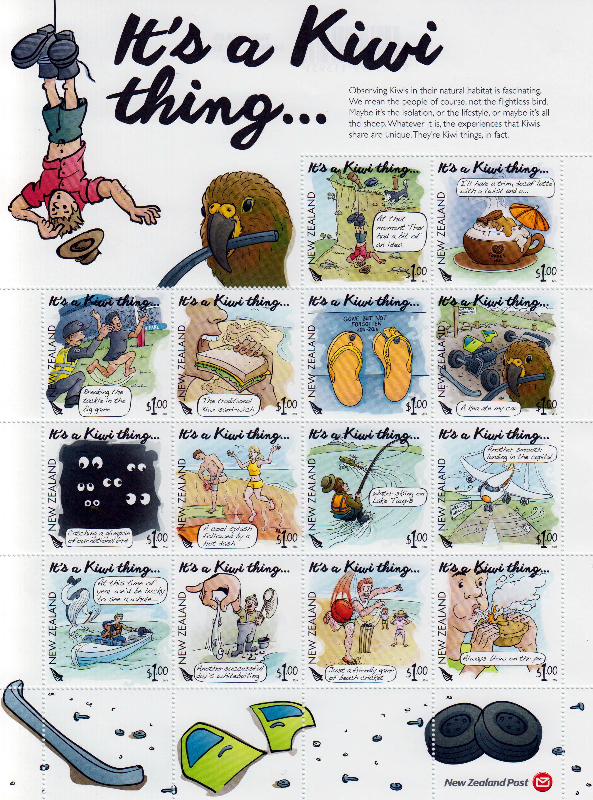 Zdr. It's a Kiwi Thing, Zeichnungen, Comic