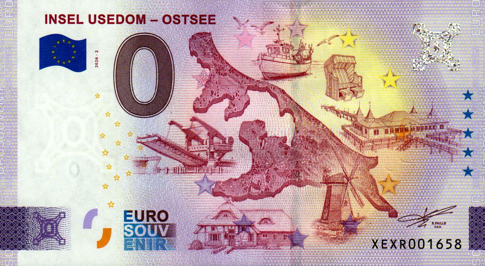 Insel Usedom - Ostsee 2026-2, Silber-Edition