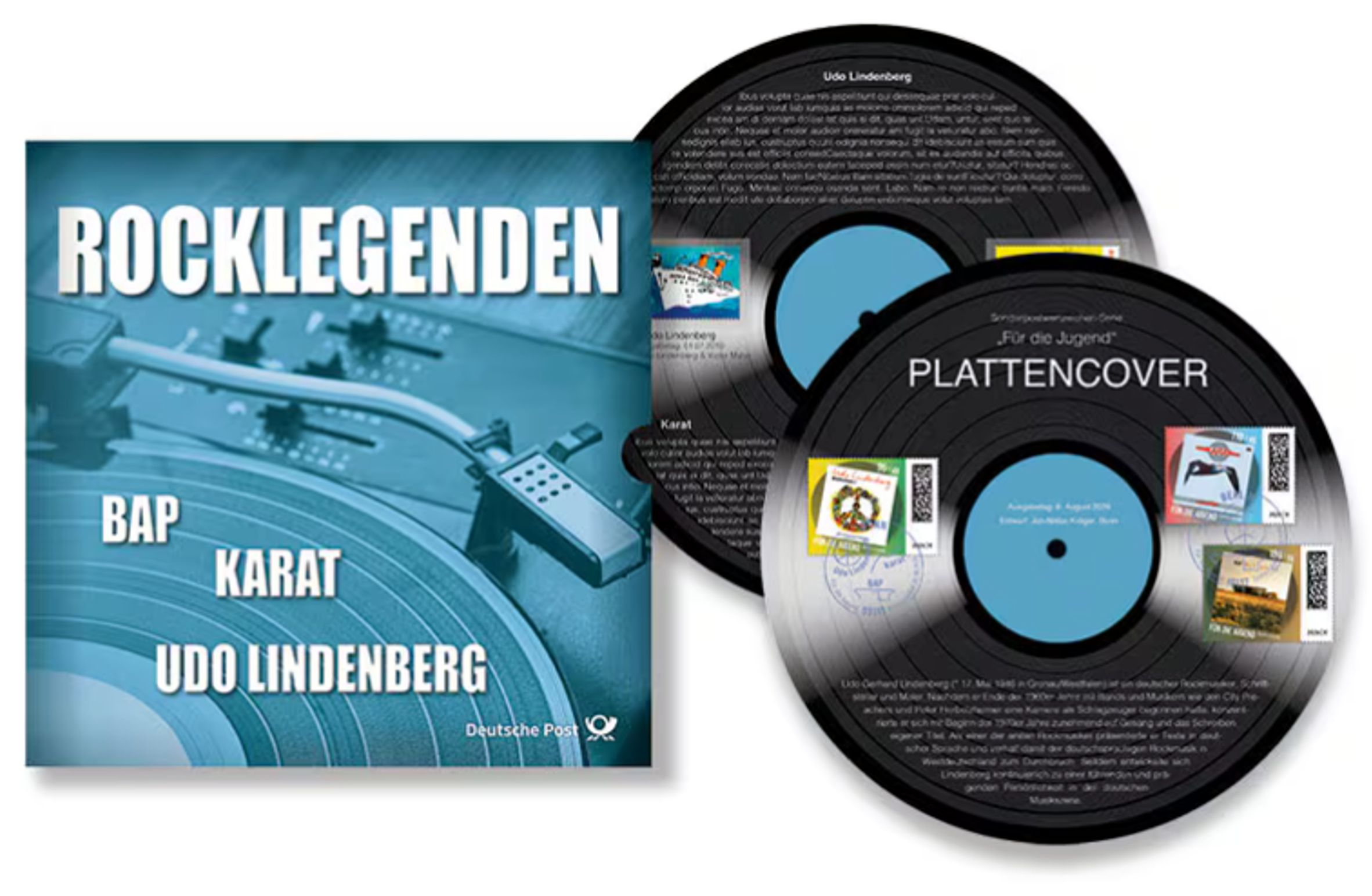 Schmuckblatt "Rocklegenden 2026", Bap, Karat, Udo Lindenberg