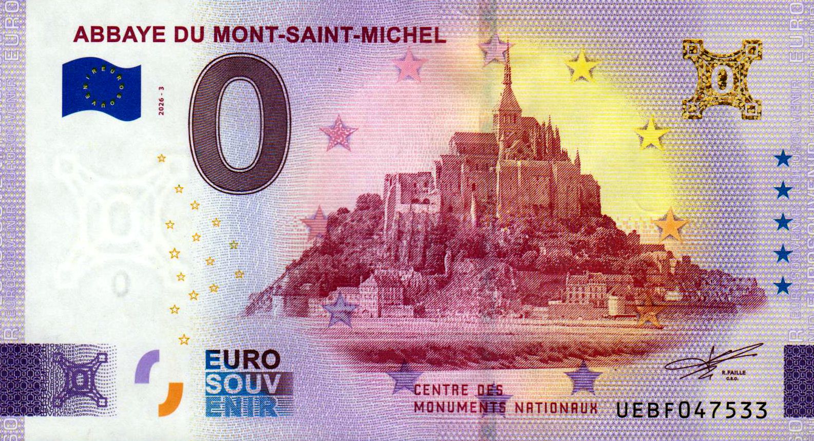 Abbaye du Mont-Saint-Michel 2026-3, Gold