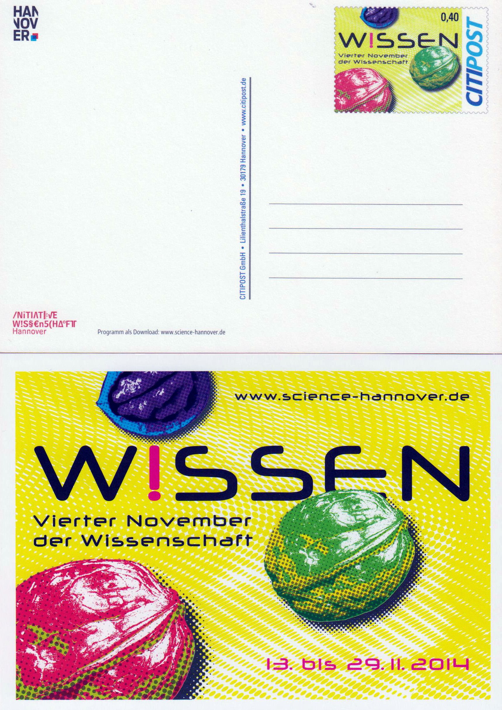 November der Wissenschaft 2014	gestempelt