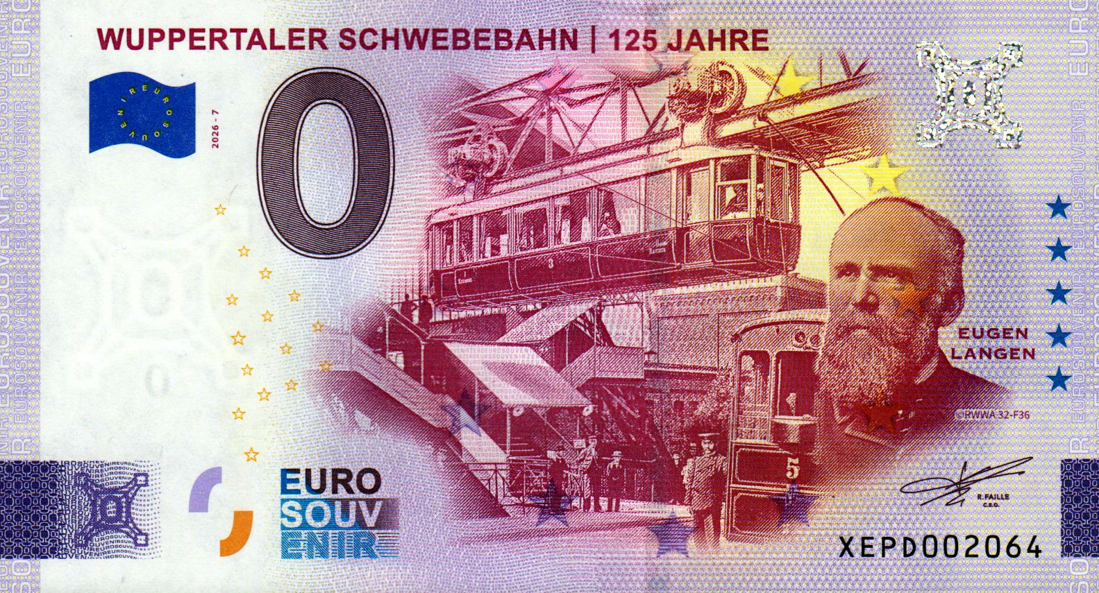 Wuppertaler Schwebebahn / 125 Jahre 2026-7 Silber