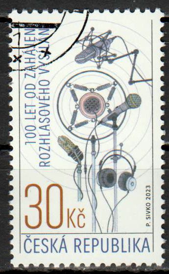 100 Jahre Rundfunk 2023, gestempelt