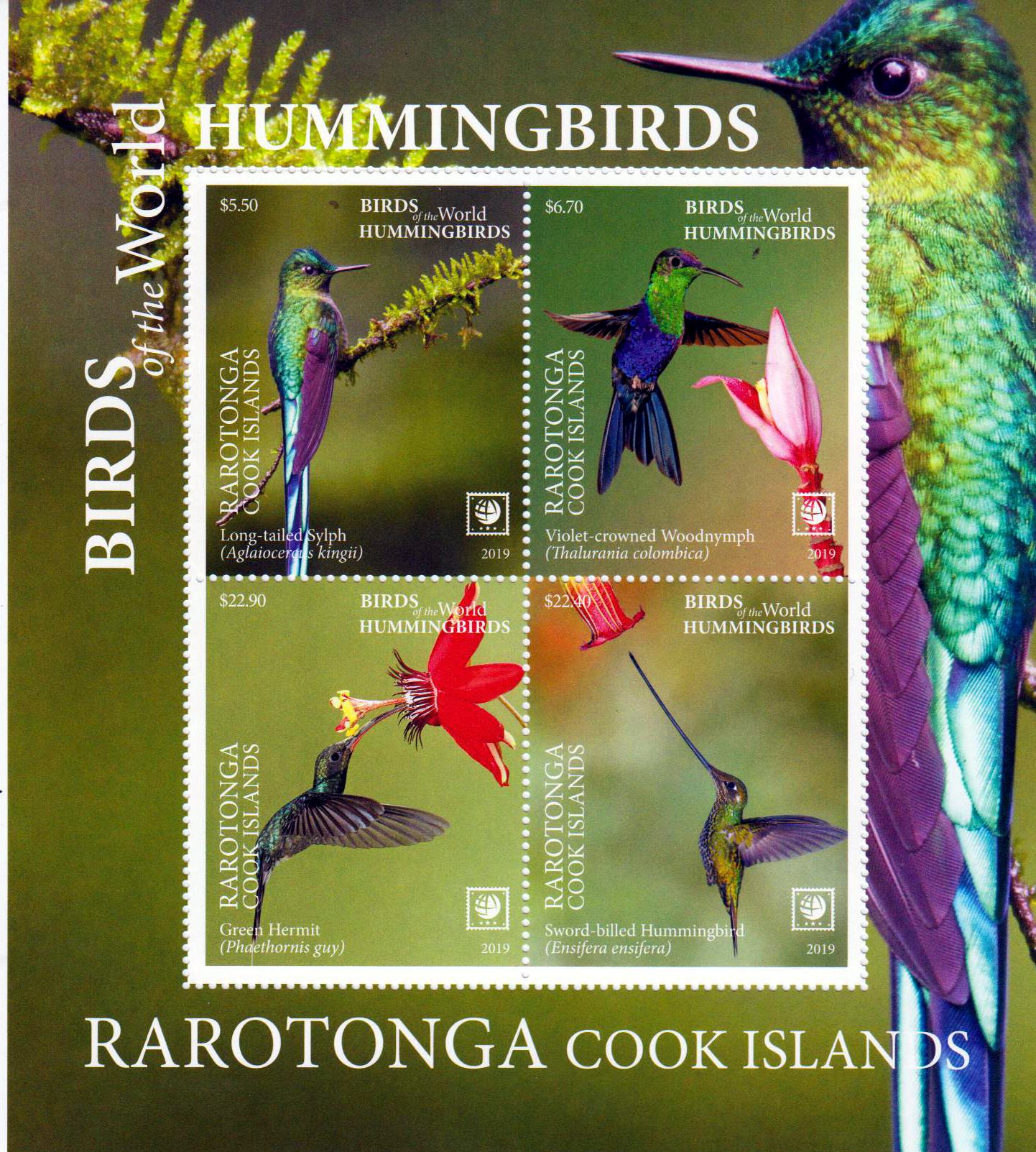 Block: Rarotonga Kolibris 2019