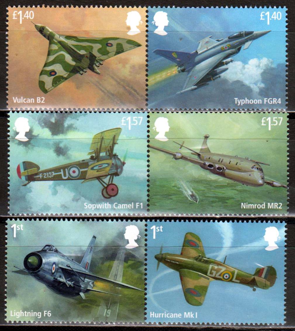 100 J. Royal Air Force, Flugzeuge