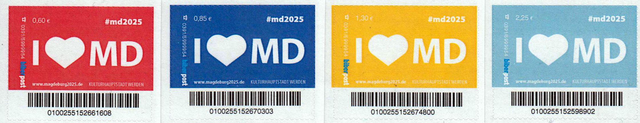 Kulturhauptstadt Magdeburg 2025, gestempelt