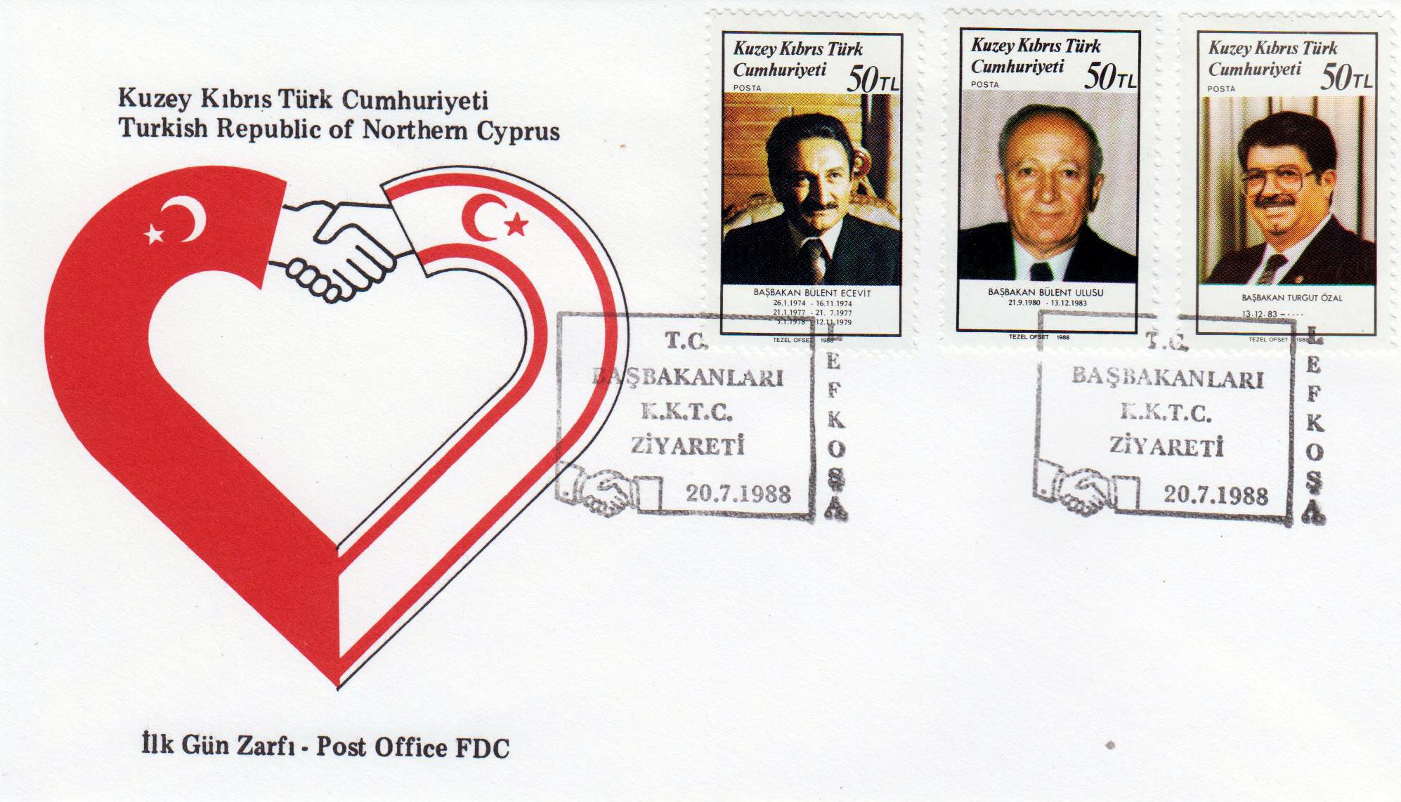 Besuche türkischer Ministerpräsidenten in Türkisch-Zypern 1988